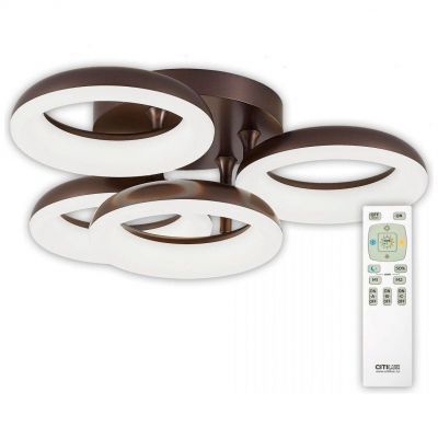 Потолочная светодиодная люстра Citilux Паркер Кофе CL225145R