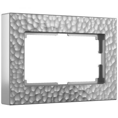 Рамка для двойной розетки (серебряный) Werkel W0082406