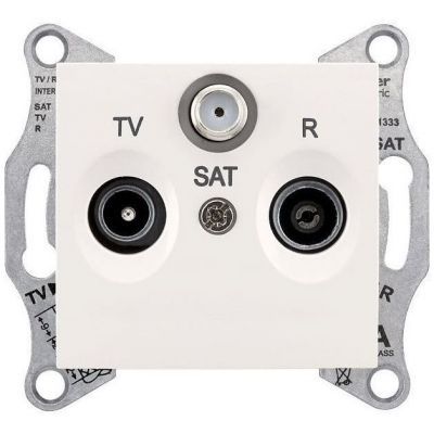 Розетка TV/R/SAT оконечная Schneider Electric Sedna Бежевый 1dB