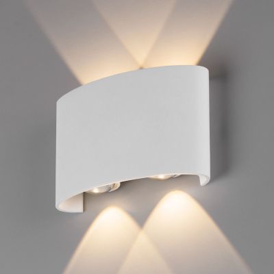 Уличный светильник Elektrostandard 1555 TECHNO LED TWINKY DOUBLE белый