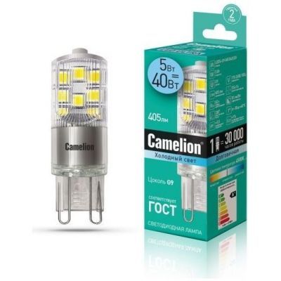 Светодиодная лампа Camelion LED5-G9-NF/845/G9