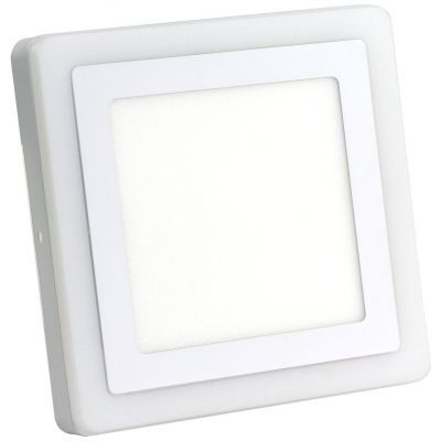 Встраиваемый  светодиодный светильник 13W 6500K с желтым контуром Smartbuy SBLSq-DLB-13-65K-O