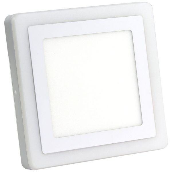 Встраиваемый  светодиодный светильник 13W 6500K с желтым контуром Smartbuy SBLSq-DLB-13-65K-O