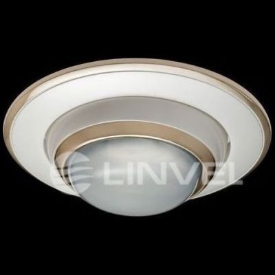Светильник встраиваемый Linvel 301 PS/G R-50 E14 круглый жем.сереб/зол