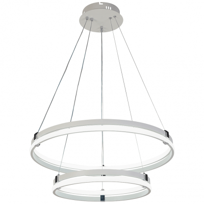 Подвесная светодиодная люстра Profit Light 6038/2 WHT+CHR