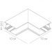 Коннектор L-образный внутренний Arte Lamp Linea-Accessories A480833