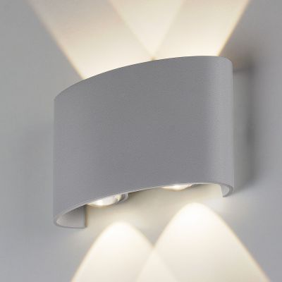 Уличный светильник Elektrostandard 1555 TECHNO LED TWINKY DOUBLE серый