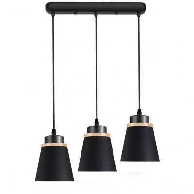Подвесной светильник ЭкономСвет 30136/3L BK BK+WD