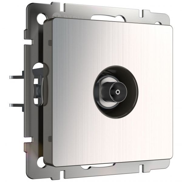 ТВ розетка оконечная Werkel W1183002 глянцевый никель (WL02-TV)