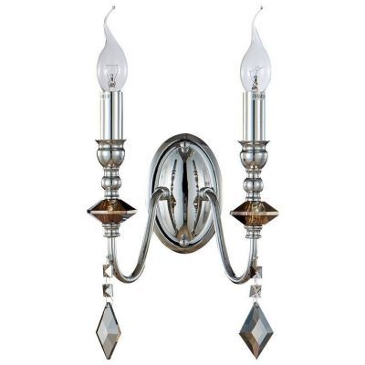 Бра Crystal Lux MERCEDES AP2 CHROME/SMOKE Lirica