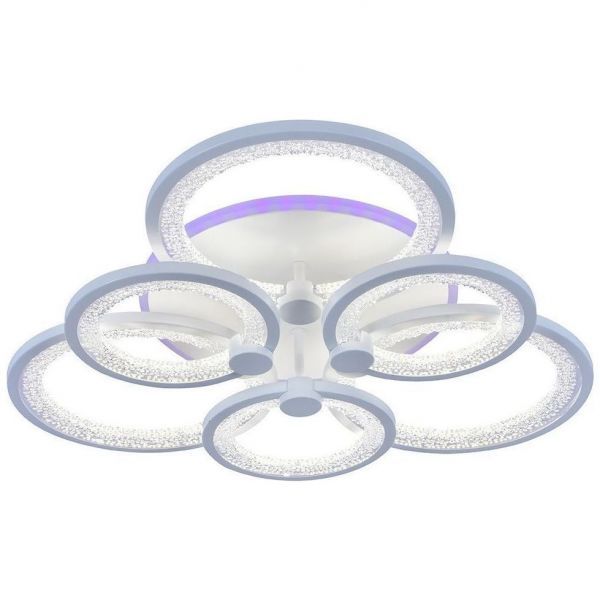 Потолочный светодиодный светильник 8002/3+3 WHT 144W+8W RGB Profit Light