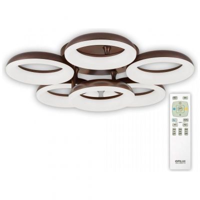 Потолочная светодиодная люстра Citilux Паркер Кофе CL225165R