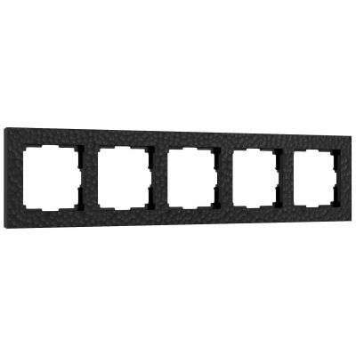 Рамка на 5 постов (черный) Werkel W0052408