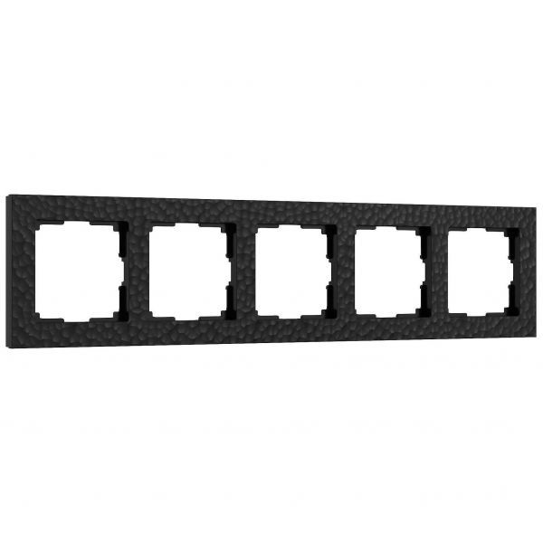 Рамка на 5 постов (черный) Werkel W0052408