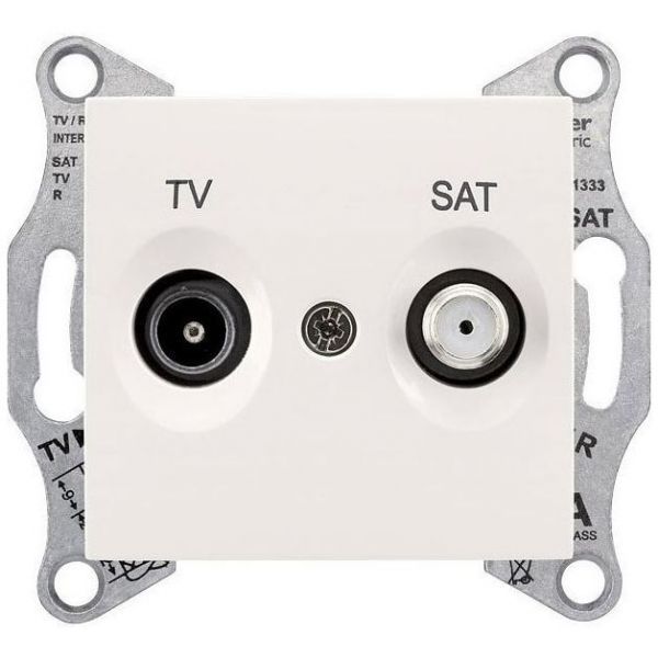 Розетка TV/SAT проходная Schneider Electric Sedna Бежевый 4dB