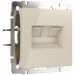 Розетка компьютерная Werkel RJ-45 + ТФ RJ-11 W1182103 слоновая кость (WL03-RJ11-45-ivory)