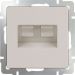 Розетка компьютерная Werkel RJ-45 + ТФ RJ-11 W1182103 слоновая кость (WL03-RJ11-45-ivory)
