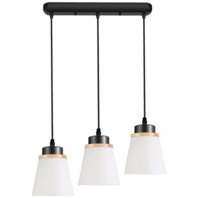 Подвесной светильник ЭкономСвет 30136/3L BK WT+WD