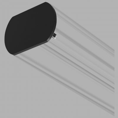 Slim Magnetic Заглушка для шинопровода Round (черный) (2шт) Elektrostandard