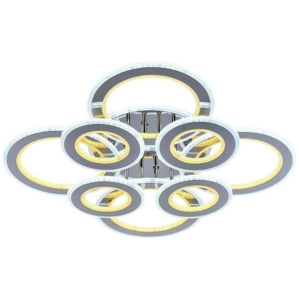 Светодиодная люстра 8005/4+4 CHR Profit Light