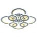 Светодиодная люстра 8005/4+4 CHR Profit Light