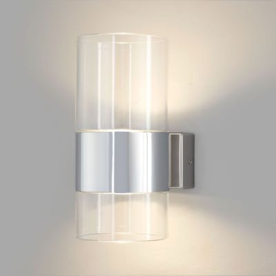 Настенный светильник Eurosvet 40021/1 LED хром/прозрачный