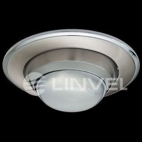 Светильник встраиваемый Linvel 301 SN/G R-50 E14 сатин-никель/золото