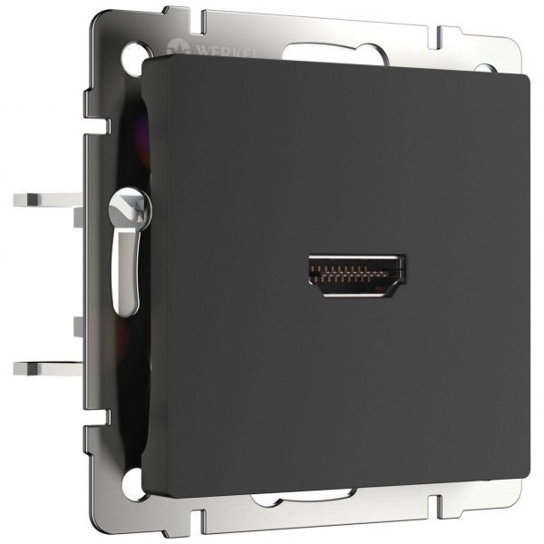 Розетка HDMI (черный матовый) W1186008 Werkel