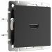 Розетка HDMI (черный матовый) W1186008 Werkel