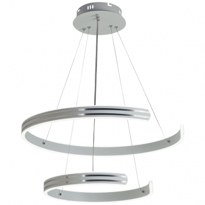 Подвесная светодиодная люстра Profit Light 6039/2 WHT+CHR