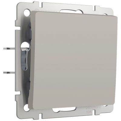 Выключатель одноклавишный проходной (дымчатый) W1212004 Werkel