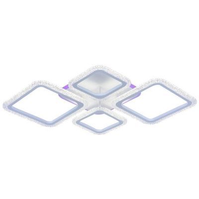 Потолочный светодиодный светильник 8015/2+2 WHT 88W+12W RGB Profit Light