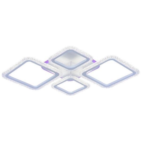 Потолочный светодиодный светильник 8015/2+2 WHT 88W+12W RGB Profit Light