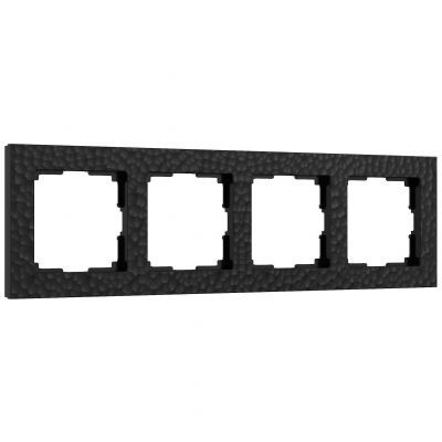 Рамка на 4 поста (черный) Werkel W0042408