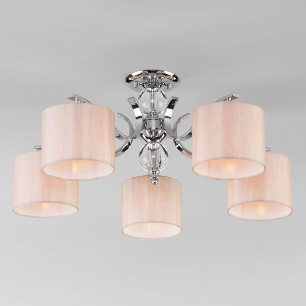 Потолочная люстра Eurosvet 60111/5 хром Shantel