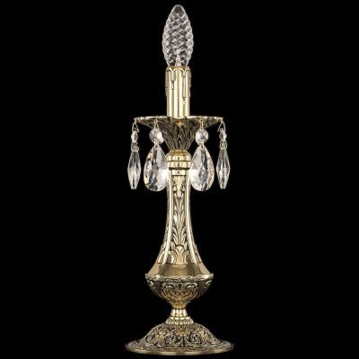 Настольная лампа бронзовая 72100L/1-31 GB Bohemia Ivele Crystal