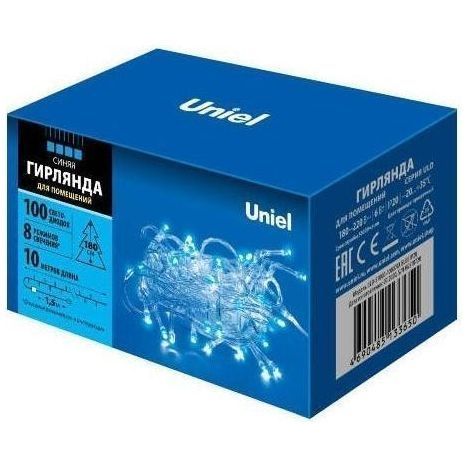 Гирлянда для помещений Uniel ULD-S1000-100/DTA BLUE IP20