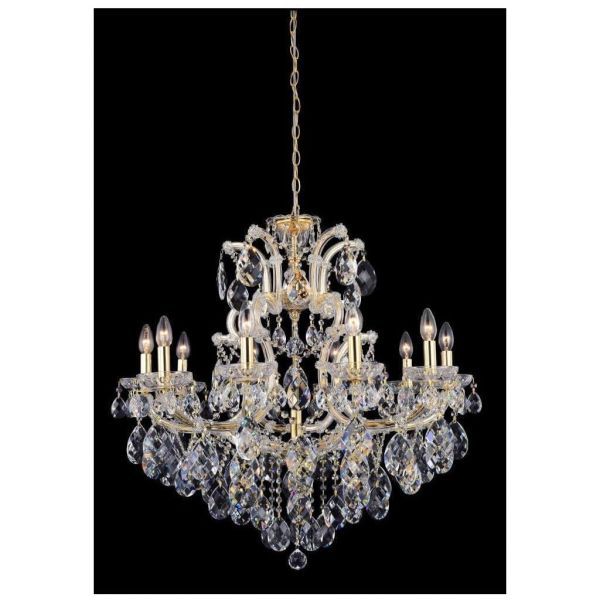 Подвесная люстра Crystal Lux Isabel SP11 Gold/Transparent Isabel