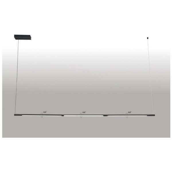 Подвесной светодиодный светильник Crystal Lux Largo SP33W L1770 Black Largo