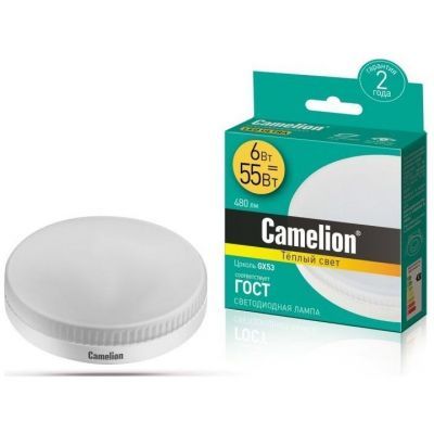 Светодиодная лампа Camelion LED6-GX53/830/GX53