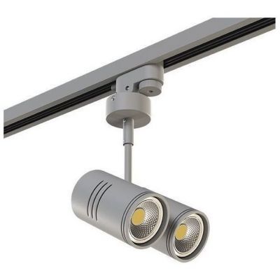 Трековый однофазный светильник A1T214449 серый Rullo Lightstar