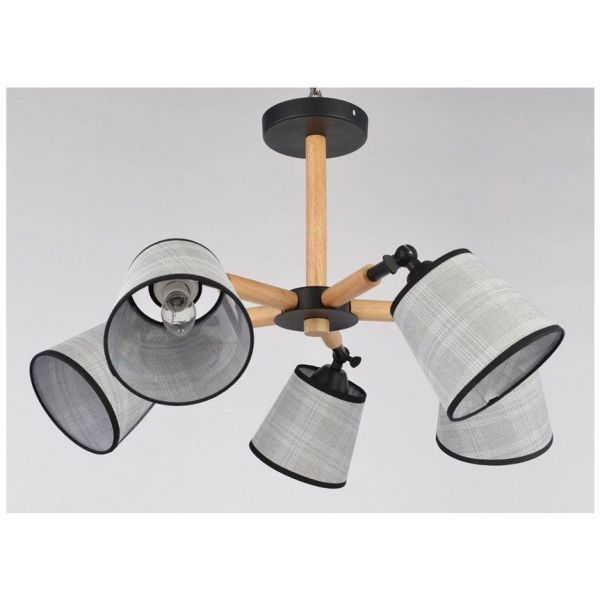 Люстра Linvel LV 9181/5 белый/коричневый