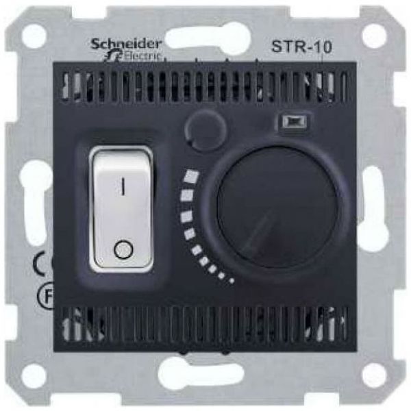 Регулятор теплого пола Schneider Electric Sedna Графит 10А с датчиком