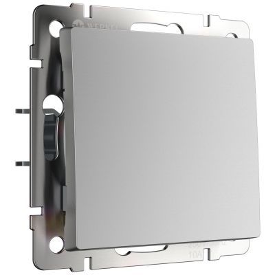 Выключатель 1-клавишный проходной Werkel W1112006 серебро (WL06-SW-1G-2W)