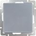 Выключатель 1-клавишный проходной Werkel W1112006 серебро (WL06-SW-1G-2W)