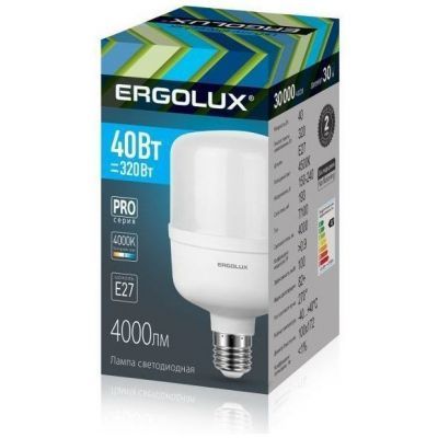 Светодиодная лампа Ergolux LED-HW-40W-E27-4K PRO