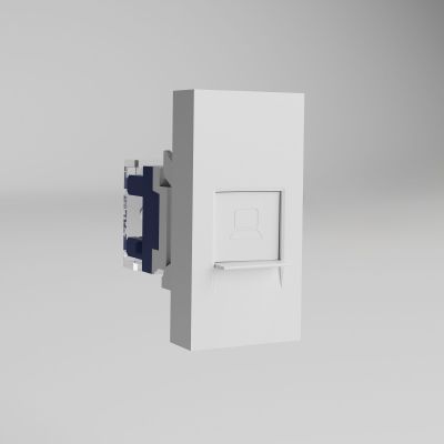 Модульная розетка Ethernet RJ-45 6 cat. 22,5*45 (белый) W1281101 Werkel