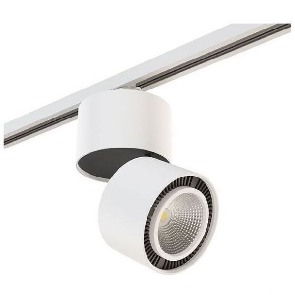Трековый однофазный светодиодный светильник A1T214816 белый 4000K 15W Forte Muro Lightstar