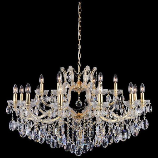 Подвесная люстра Crystal Lux Hollywood SP12+6 Gold Hollywood