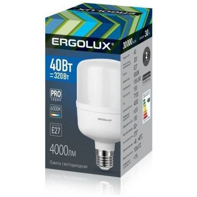 Светодиодная лампа Ergolux LED-HW-40W-E27-6K PRO